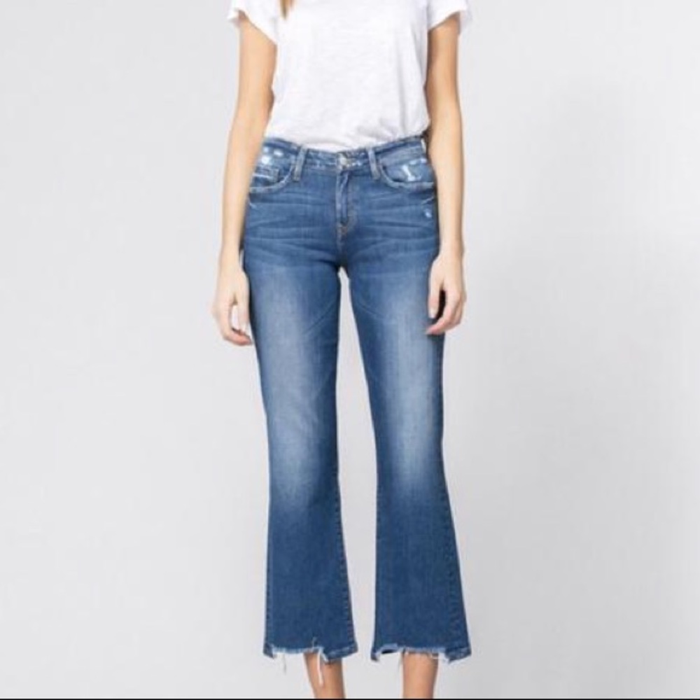 Flying monkey cropped flare jean size 25